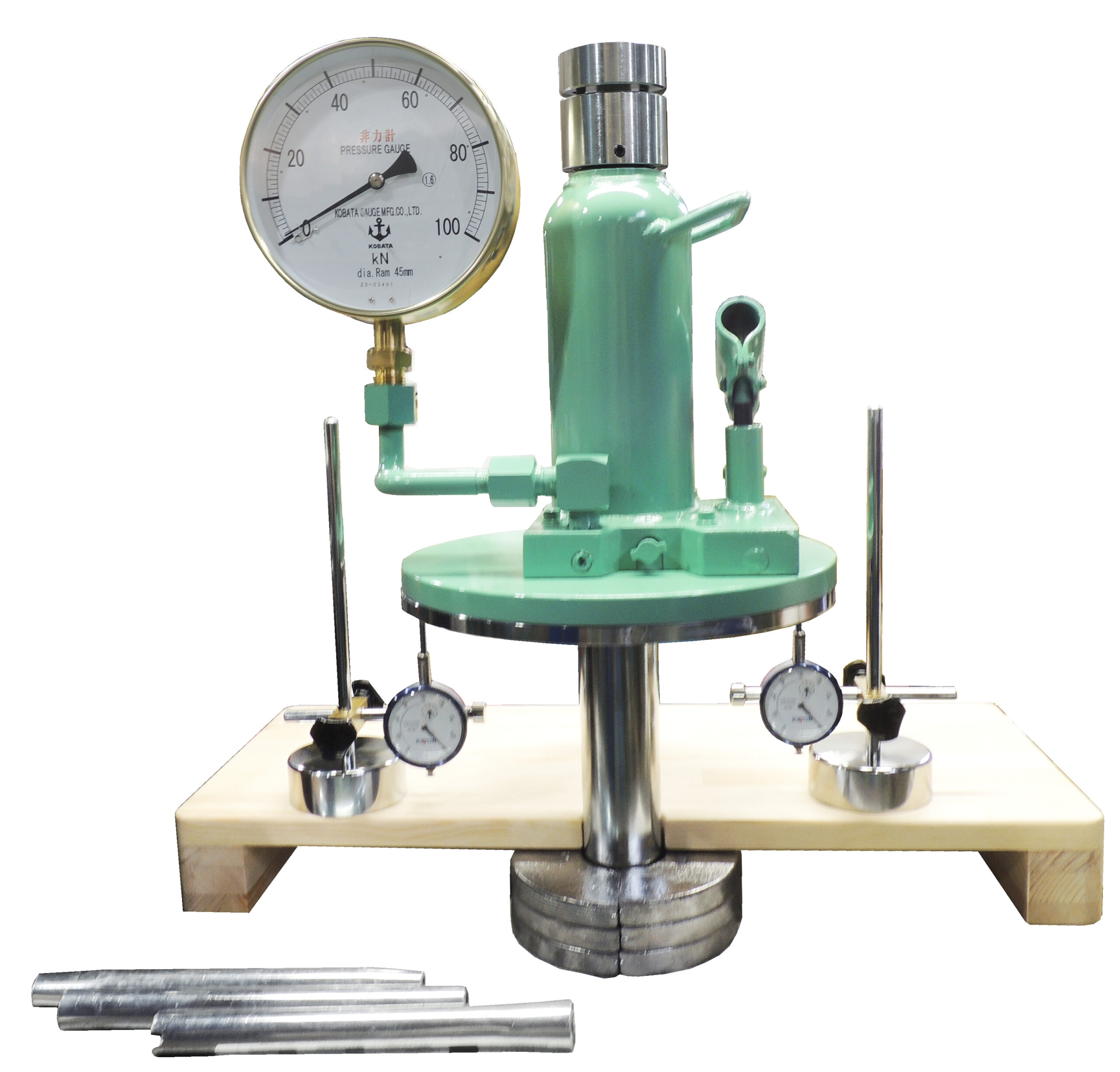 油圧ジャッキ式現場CBR試験機　A:50kN　B:100kN